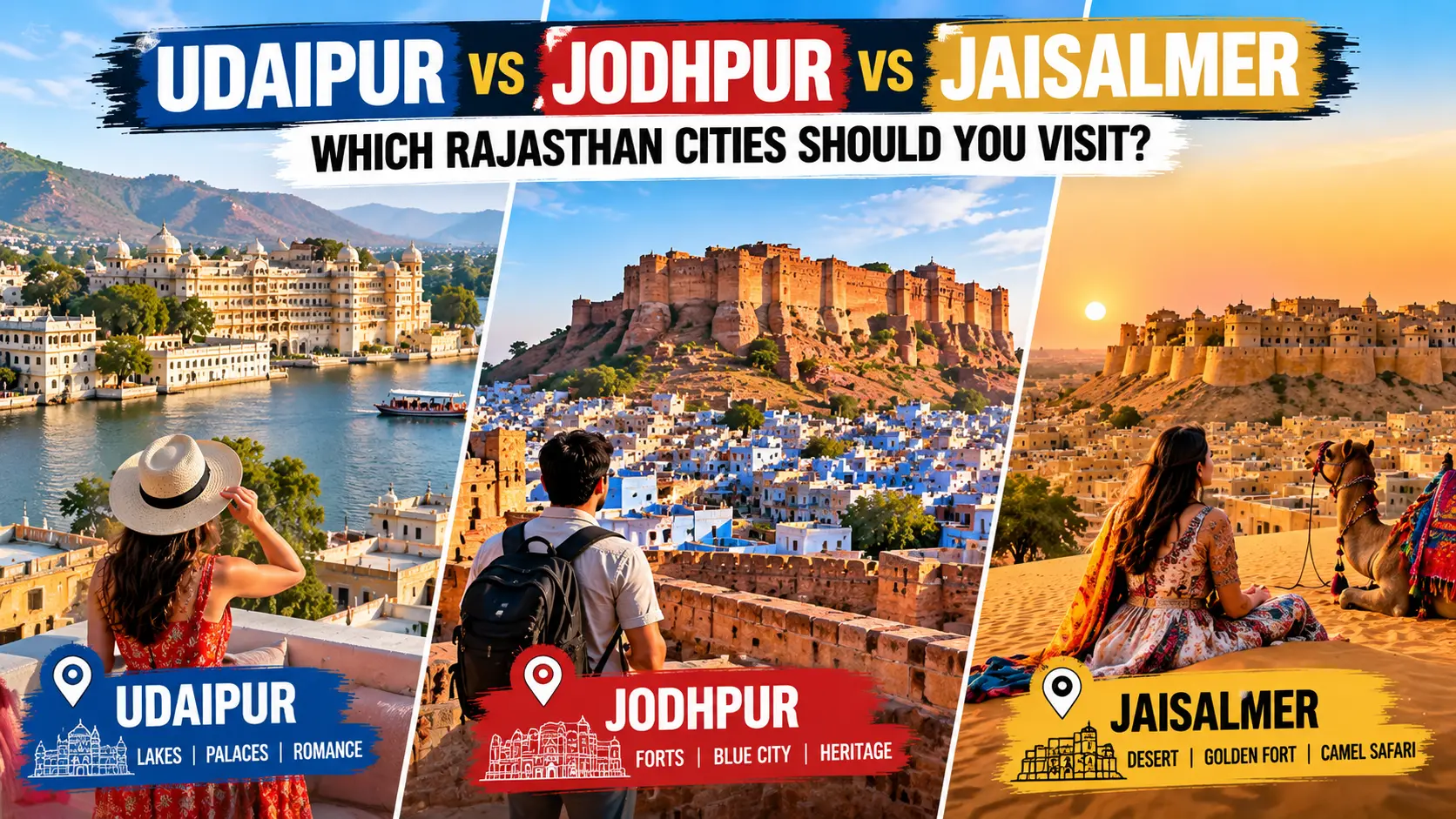 Udaipur vs Jodhpur vs Jaisalmer: Which Rajasthan Cities Should You Visit?