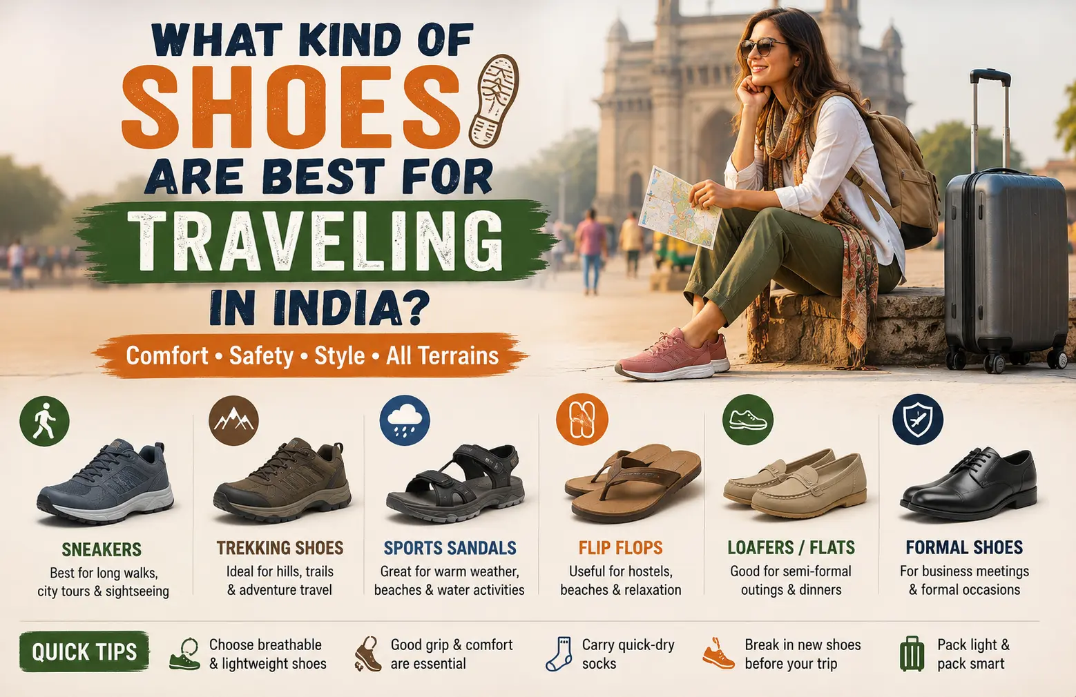 What Kind of Shoes Are Best for Traveling in India
