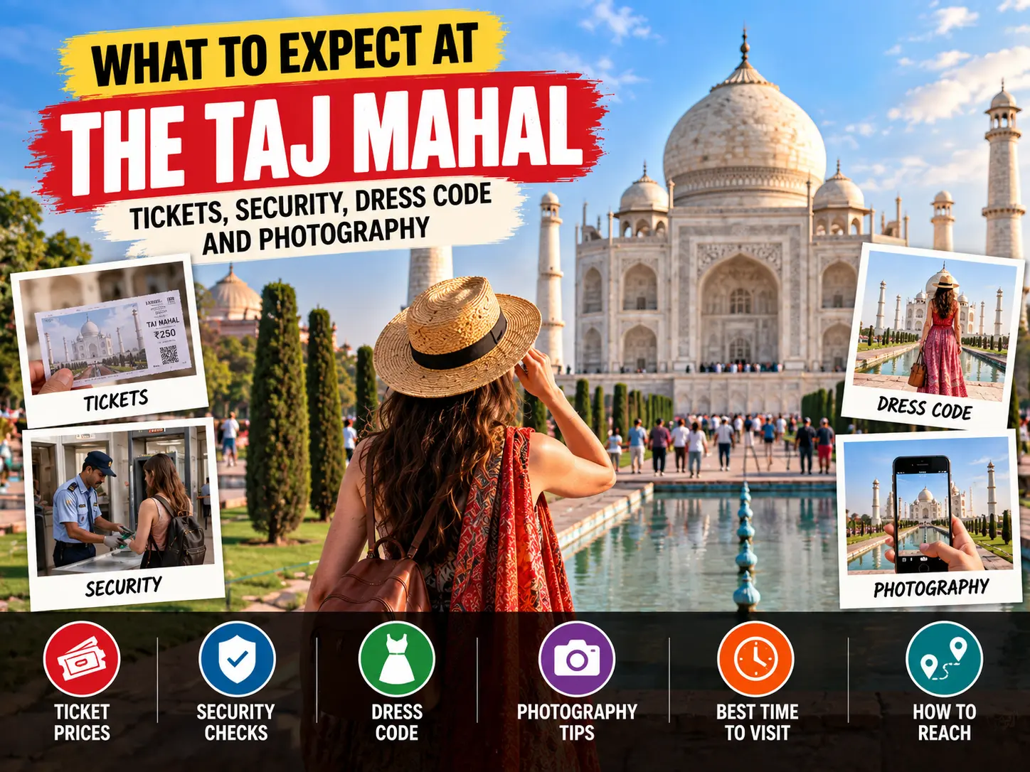 What to Expect at the Taj Mahal: Tickets, Security, Dress Code and Photography